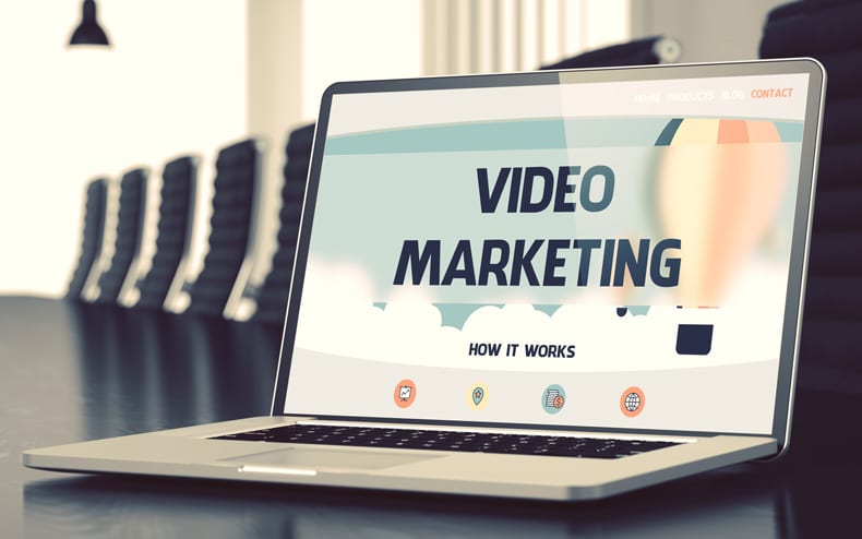 Video Marketing Conception Laptop